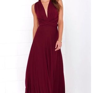 Lulus Burgundy Maxi Dress